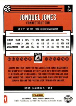 2019 Donruss WNBA - Optic Holo #84 Jonquel Jones Back