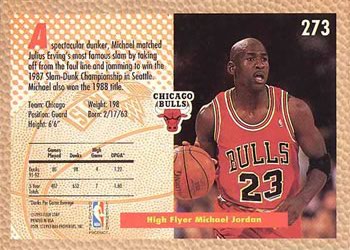 1992-93 Fleer #273 Michael Jordan Back