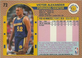 1992-93 Fleer #72 Victor Alexander Back