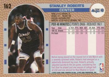 1992-93 Fleer #162 Stanley Roberts Back