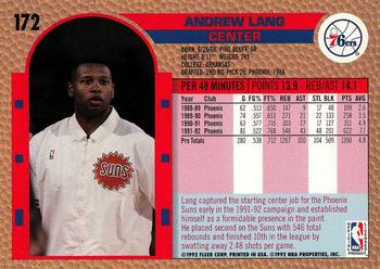 1992-93 Fleer #172 Andrew Lang Back