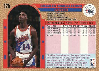 1992-93 Fleer #176 Charles Shackleford Back