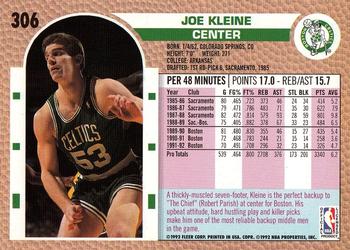 1992-93 Fleer #306 Joe Kleine Back