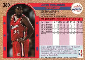 1992-93 Fleer #360 John Williams Back