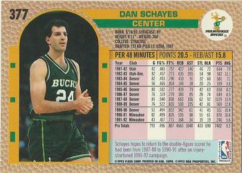 1992-93 Fleer #377 Dan Schayes Back