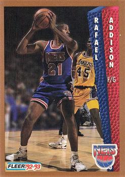 1992-93 Fleer #385 Rafael Addison Front