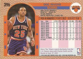 1992-93 Fleer #396 Doc Rivers Back