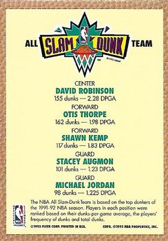 1992-93 Fleer #NNO All Slam Dunk Team Back