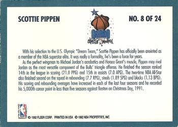 1992-93 Fleer - All-Stars #8 Scottie Pippen Back