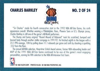1992-93 Fleer - All-Stars #2 Charles Barkley Back