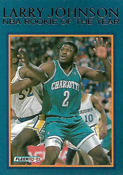 1992-93 Fleer - Larry Johnson NBA Rookie of the Year #7 Larry Johnson Front