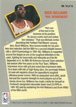 1992-93 Fleer - Total D #10 Buck Williams Back