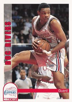 1992-93 Hoops #104 Doc Rivers Front