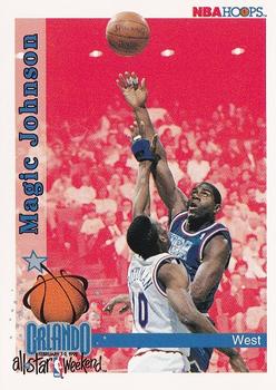 1992-93 Hoops #309 Magic Johnson Front