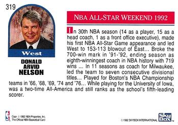 1992-93 Hoops #319 Don Nelson Back