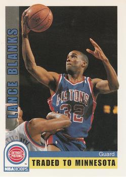 1992-93 Hoops #380 Lance Blanks Front