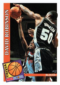 1992-93 Hoops #481 David Robinson Front