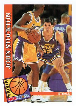 1992-93 Hoops #483 John Stockton Front