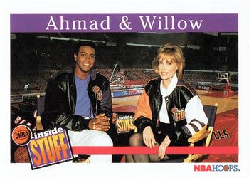 1992-93 Hoops #487 Ahmad Rashad / Willow Bay Front