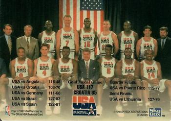 1992-93 Hoops #NNO 1992 Summer Olympics Back