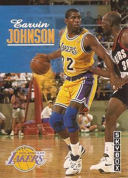 1992-93 SkyBox #358 Earvin Johnson Front
