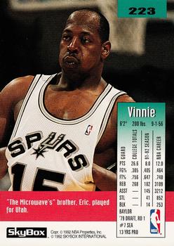 1992-93 SkyBox #223 Vinnie Johnson Back