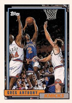 1992-93 Topps #166 Greg Anthony Front