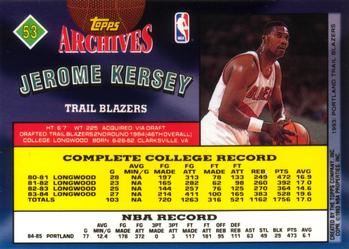 1992-93 Topps Archives #53 Jerome Kersey Back