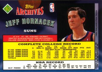 1992-93 Topps Archives #82 Jeff Hornacek Back
