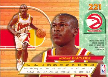 1992-93 Ultra #221 Mookie Blaylock Back