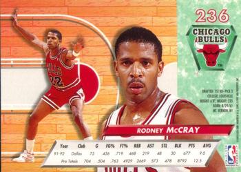 1992-93 Ultra #236 Rodney McCray Back