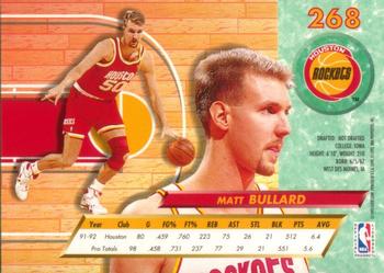 1992-93 Ultra #268 Matt Bullard Back