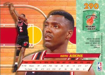 1992-93 Ultra #290 Keith Askins Back