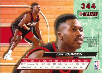 1992-93 Ultra #344 Dave Johnson Back