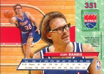 1992-93 Ultra #351 Kurt Rambis Back