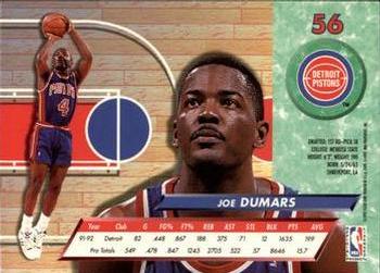 1992-93 Ultra #56 Joe Dumars Back