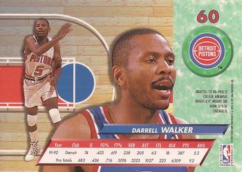 1992-93 Ultra #60 Darrell Walker Back