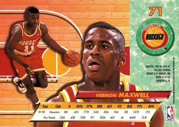 1992-93 Ultra #71 Vernon Maxwell Back