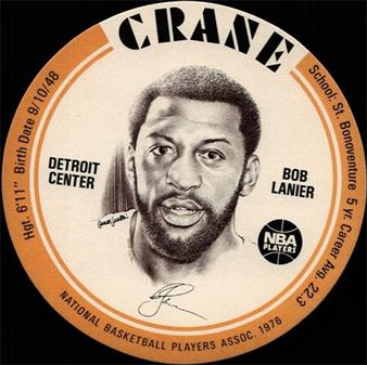 1976-77 Crane Potato Chips Discs #NNO Bob Lanier Front