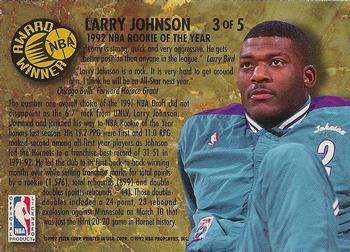 1992-93 Ultra - NBA Award Winners #3 Larry Johnson Back