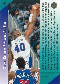 1992-93 Upper Deck #441 Shawn Kemp Back