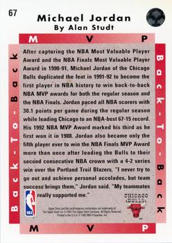 1992-93 Upper Deck #67 Michael Jordan Back