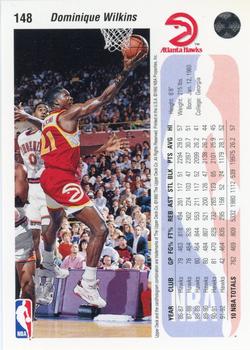 1992-93 Upper Deck #148 Dominique Wilkins Back