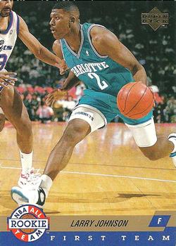 1992-93 Upper Deck - All-Rookie Team #AR1 Larry Johnson Front