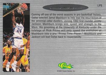 1993 Classic Draft Picks - Limited Prints #LP3 Jamal Mashburn Back