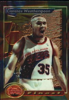 1993-94 Finest #77 Clarence Weatherspoon Front