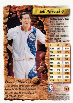 1993-94 Finest #188 Jeff Hornacek Back