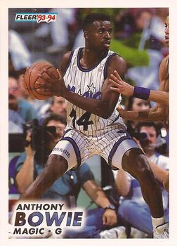 1993-94 Fleer #148 Anthony Bowie Front