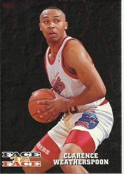 1993-94 Hoops - Face to Face #FTF6 Clarence Weatherspoon / Charles Barkley Front