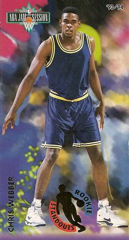 1993-94 Jam Session - Rookie Standouts #8 Chris Webber Front